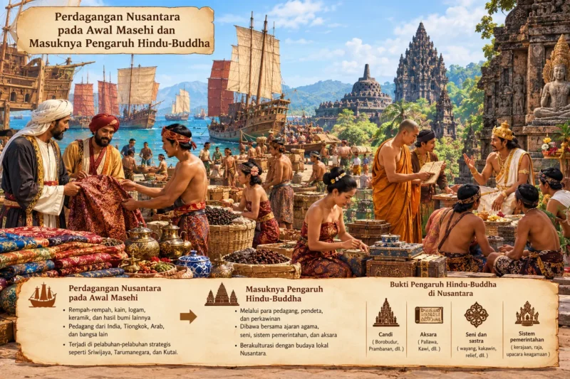 Perdagangan Nusantara pada Awal Masehi dan Masuknya Pengaruh Hindu-Buddha