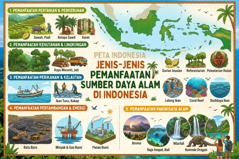 Jenis-Jenis Pemanfaatan Sumber Daya Alam di Indonesia