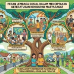 Peran Lembaga Sosial dalam Menciptakan Keteraturan Kehidupan Masyarakat (AiStudio)