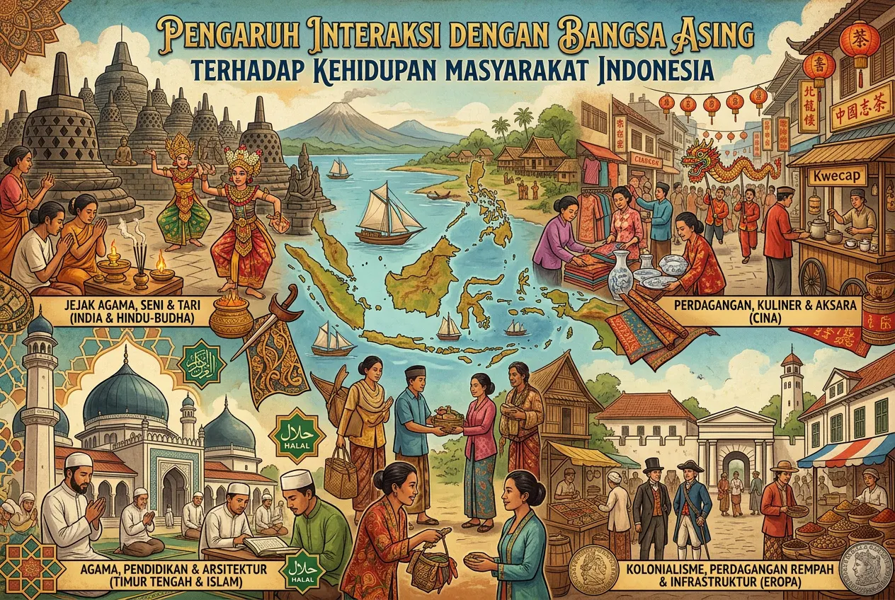 Pengaruh Interaksi dengan Bangsa Asing terhadap Kehidupan Masyarakat Indonesia (AiStudio)