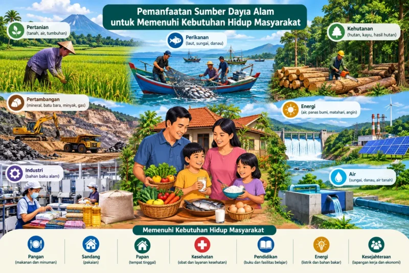 Pemanfaatan Sumber Daya Alam untuk Memenuhi Kebutuhan Hidup Masyarakat