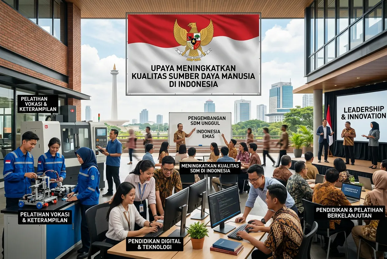 Upaya Meningkatkan Kualitas Sumber Daya Manusia di Indonesia (AiStudio)