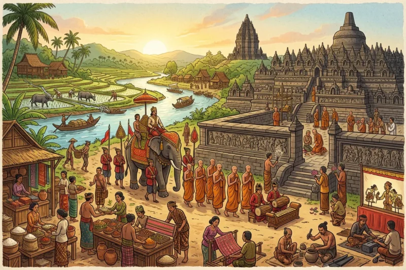 Ciri-Ciri Kehidupan Masyarakat Indonesia pada Masa Kerajaan Hindu-Buddha
