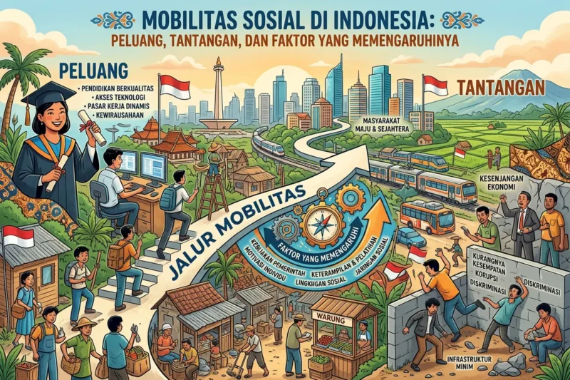 Mobilitas Sosial di Indonesia: Peluang, Tantangan, dan Faktor yang Memengaruhinya