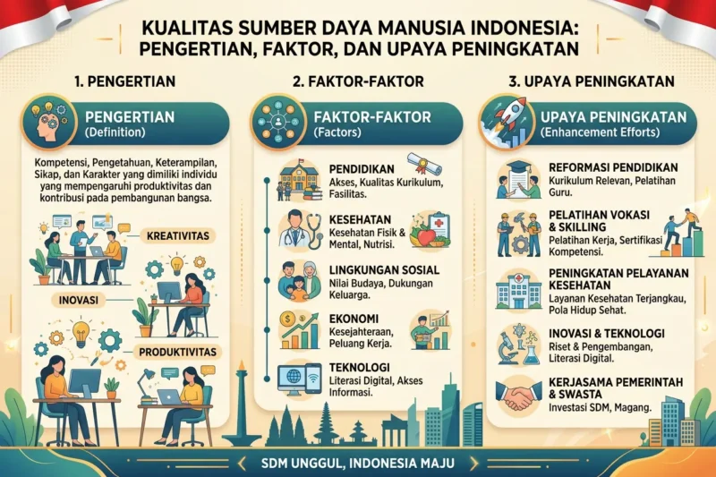 Kualitas Sumber Daya Manusia Indonesia: Pengertian, Faktor, dan Upaya Peningkatan