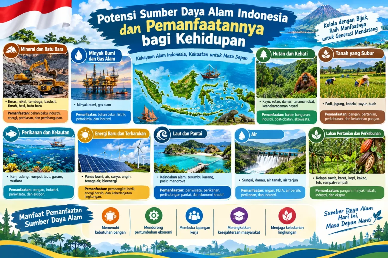 Potensi Sumber Daya Alam Indonesia dan Pemanfaatannya bagi Kehidupan (AiStudio)