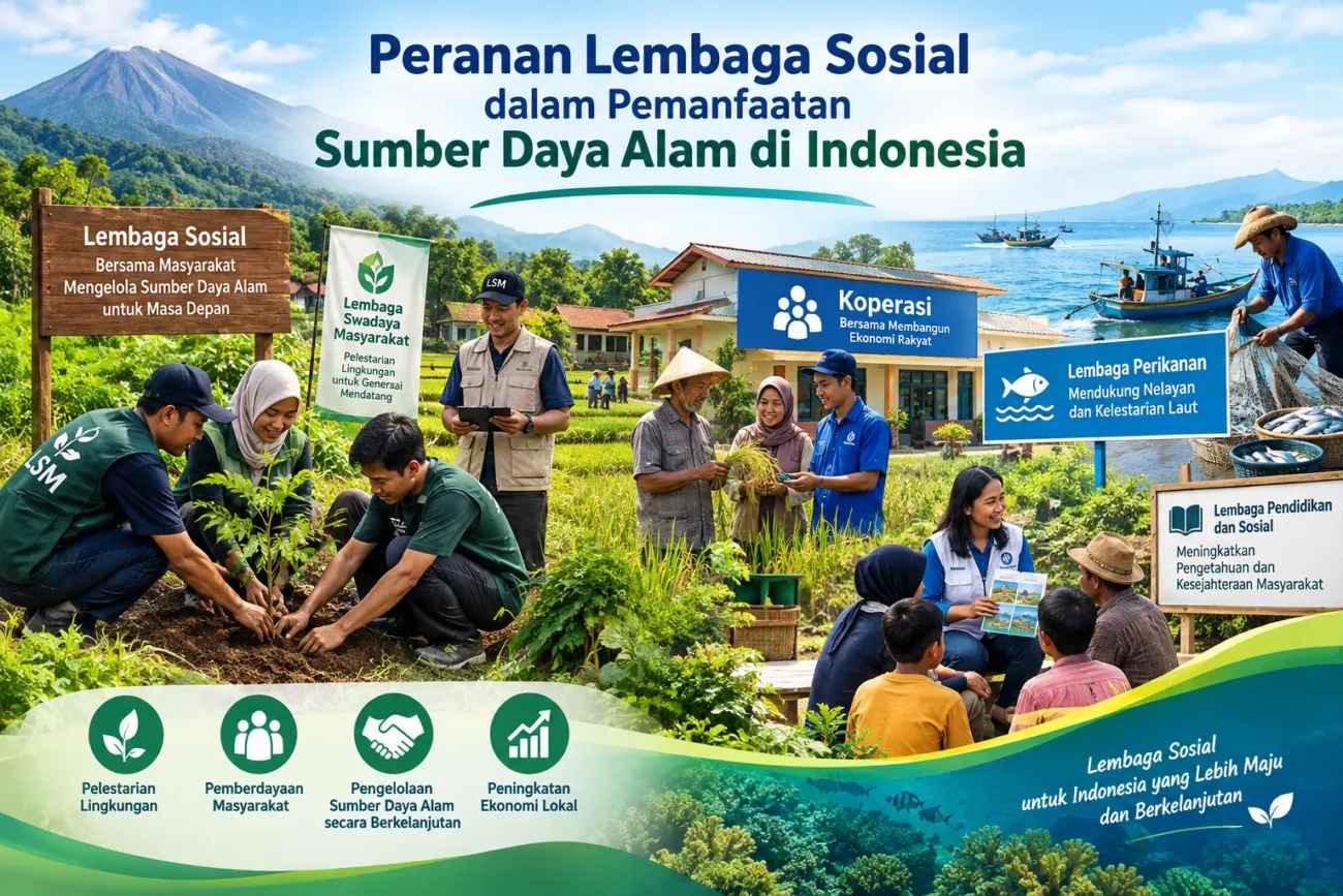 Peranan Lembaga Sosial dalam Pemanfaatan Sumber Daya Alam di Indonesia (AiStudio)