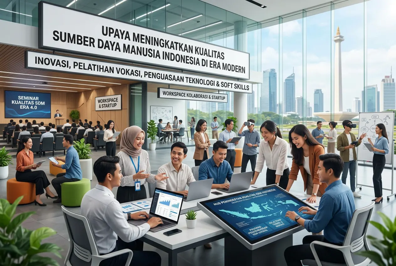 Upaya Meningkatkan Kualitas Sumber Daya Manusia Indonesia di Era Modern (AiStudio)