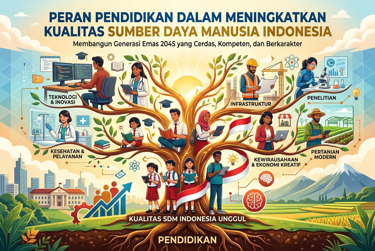 Peran Pendidikan dalam Meningkatkan Kualitas Sumber Daya Manusia Indonesia (AiStudio)