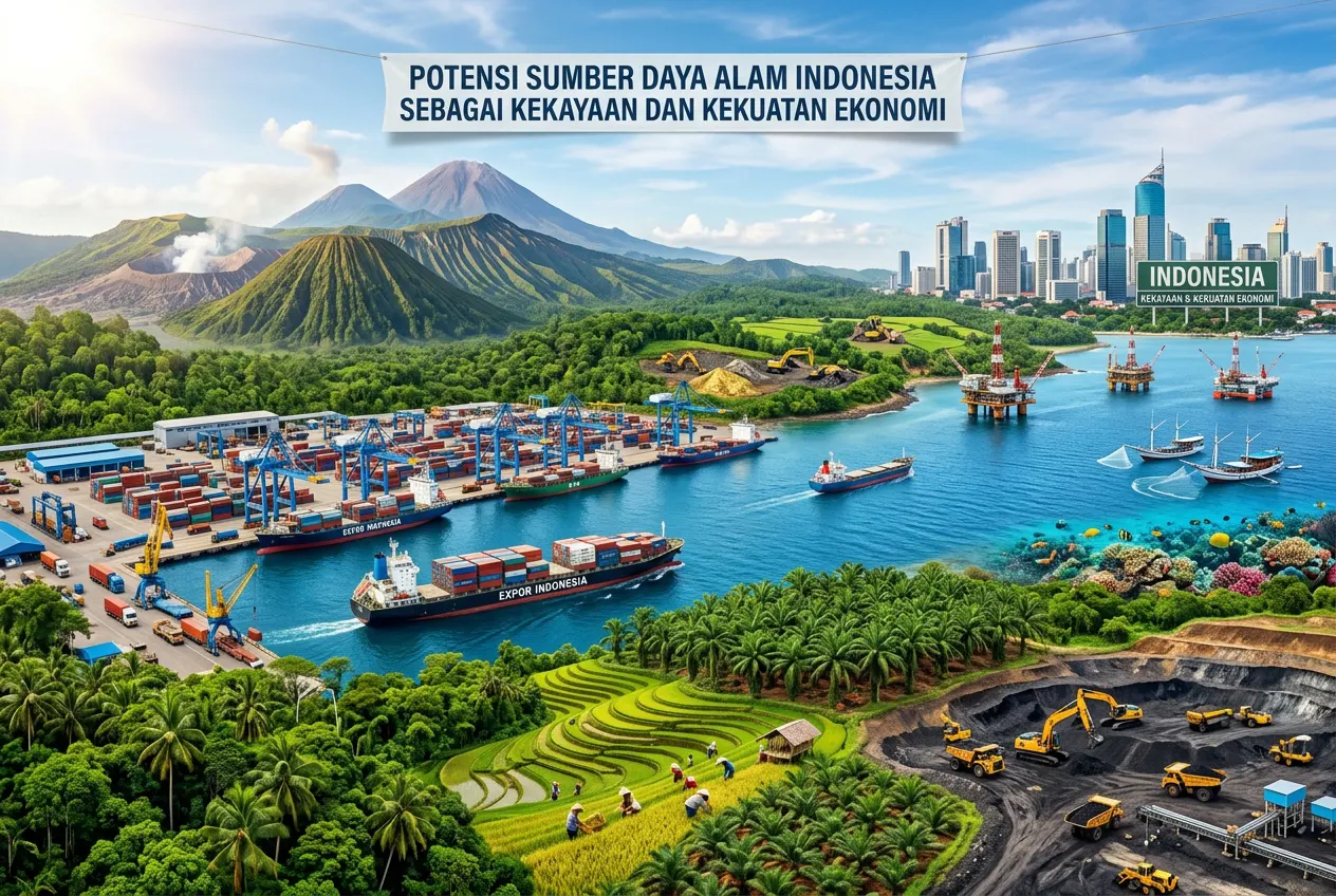 Potensi Sumber Daya Alam Indonesia sebagai Kekayaan dan Kekuatan Ekonomi (AiStudio)