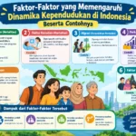 Faktor-Faktor yang Memengaruhi Dinamika Kependudukan di Indonesia Beserta Contohnya (AiStudio)