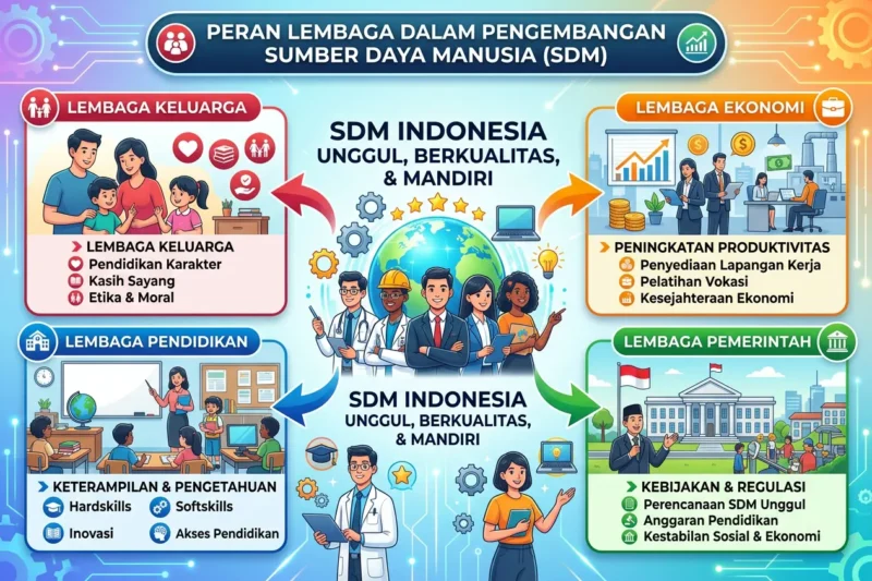 Peran Lembaga Keluarga, Pendidikan, Ekonomi, dan Pemerintah dalam Pengembangan Sumber Daya Manusia
