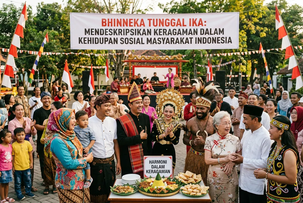 Mendeskripsikan Keragaman dalam Kehidupan Sosial Masyarakat Indonesia (AiStudio)