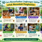 10 Cara Memanfaatkan Lingkungan Sekitar untuk Menambah Penghasilan (AiStudio)