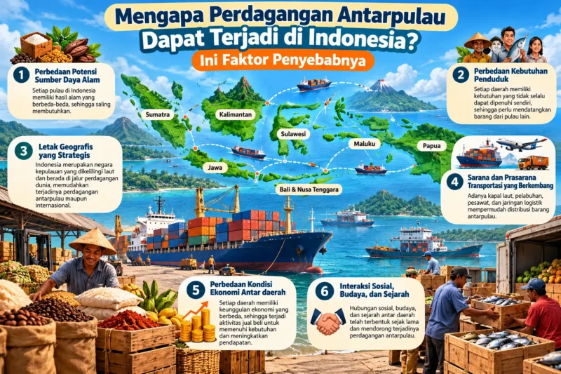 Mengapa Perdagangan Antarpulau Dapat Terjadi di Indonesia? Ini Faktor Penyebabnya