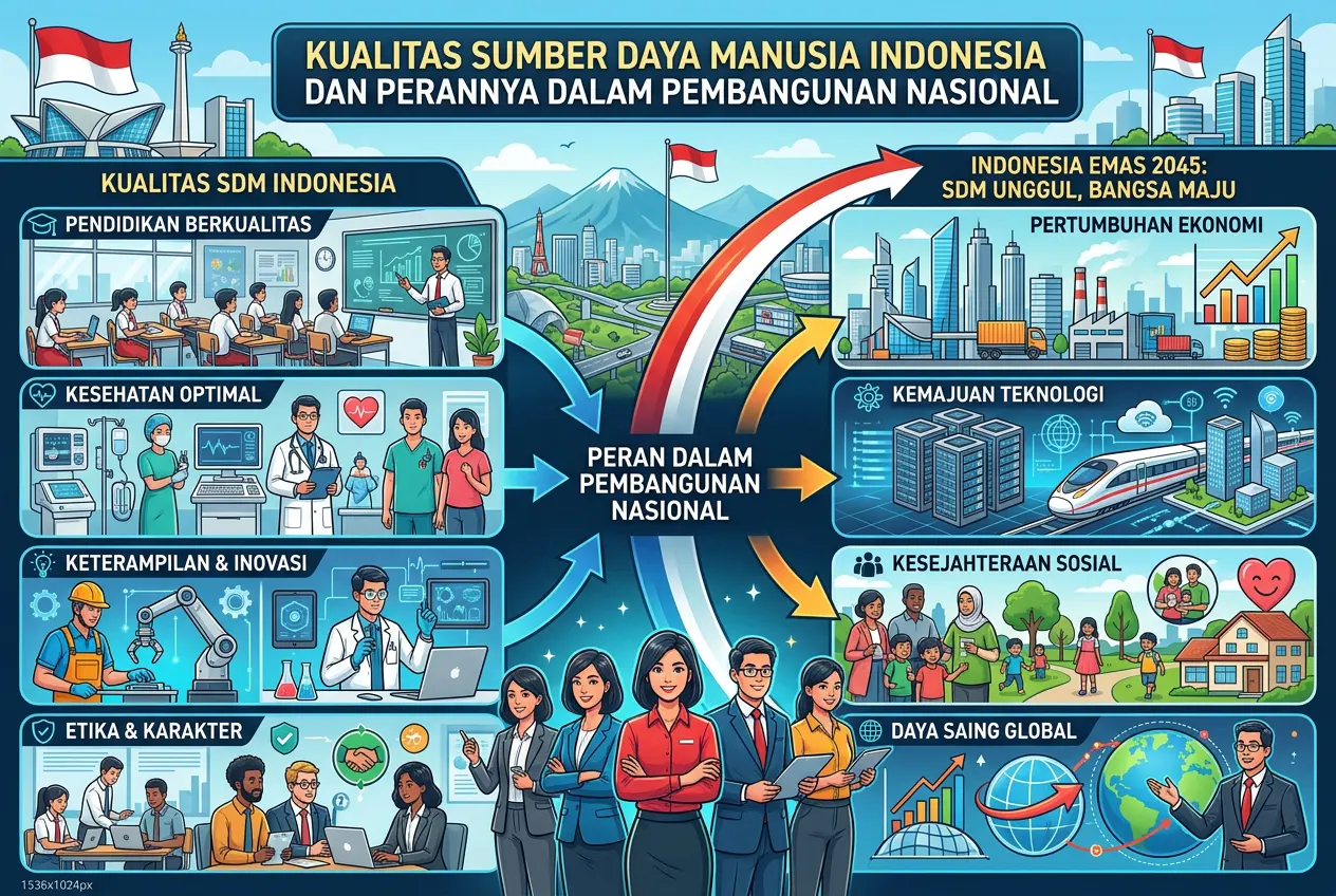 Kualitas Sumber Daya Manusia Indonesia dan Perannya dalam Pembangunan Nasional (AiStudio)