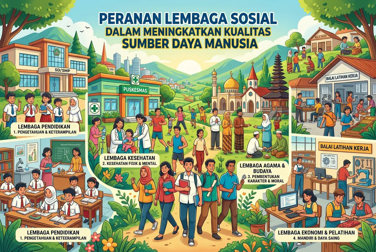 Peranan Lembaga Sosial dalam Meningkatkan Kualitas Sumber Daya Manusia (AiStudio)