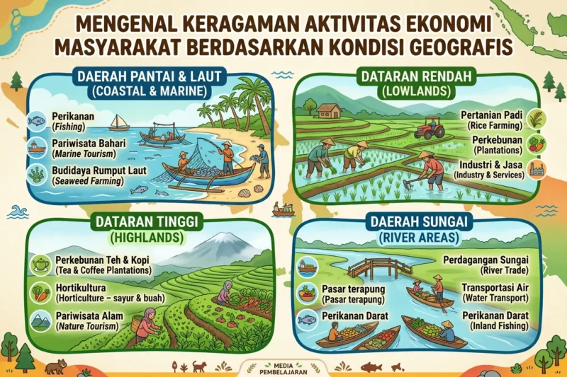Mengenal Keragaman Aktivitas Ekonomi Masyarakat Berdasarkan Kondisi Geografis