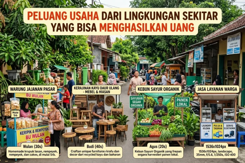 Peluang Usaha dari Lingkungan Sekitar yang Bisa Menghasilkan Uang