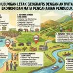 Hubungan Letak Geografis dengan Aktivitas Ekonomi dan Mata Pencaharian Penduduk (AiStudio)
