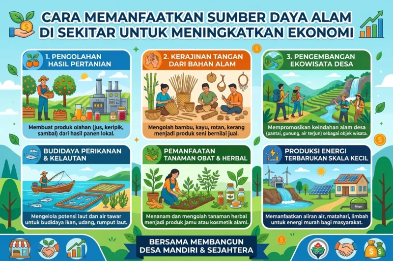Cara Memanfaatkan Sumber Daya Alam di Sekitar untuk Meningkatkan Ekonomi