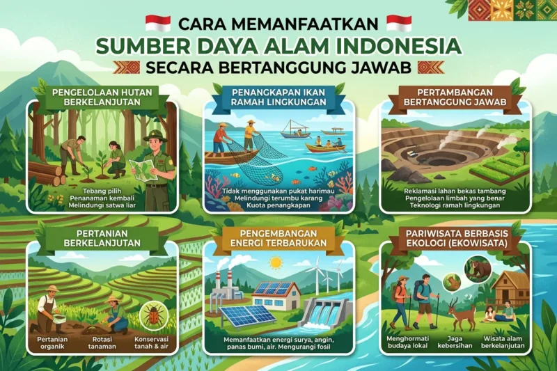 Cara Memanfaatkan Sumber Daya Alam Indonesia secara Bertanggung Jawab