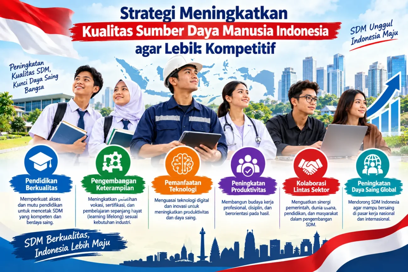 Strategi Meningkatkan Kualitas Sumber Daya Manusia Indonesia agar Lebih Kompetitif (AiStudio)