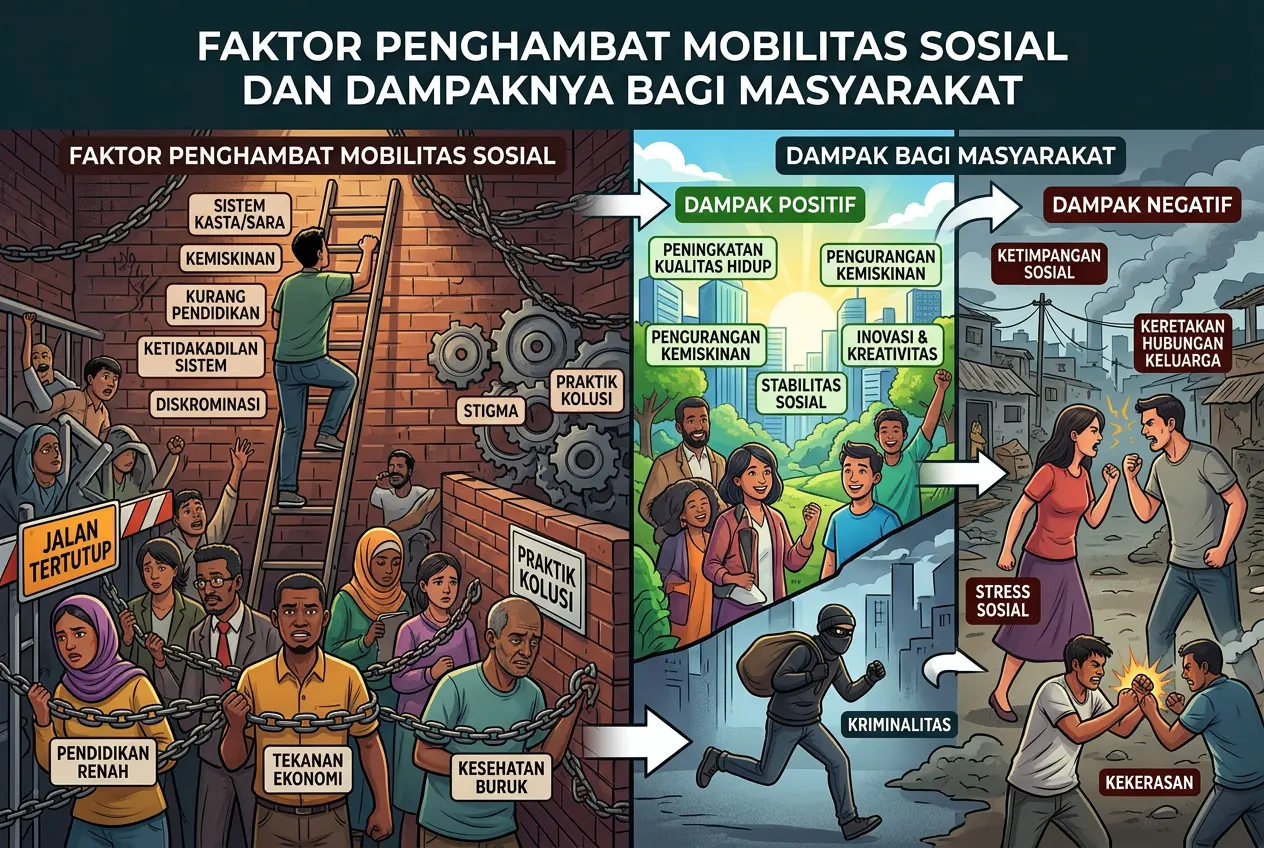 Faktor Penghambat Mobilitas Sosial dan Dampaknya bagi Masyarakat (AiStudio)