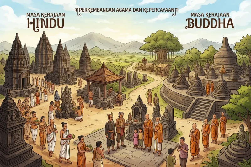 Perkembangan Agama dan Kepercayaan pada Masa Kerajaan Hindu-Buddha