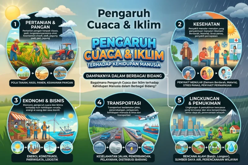 Bagaimana Pengaruh Cuaca dan Iklim terhadap Kehidupan Manusia dalam Berbagai Bidang?