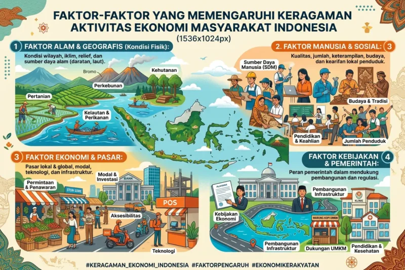 Faktor-Faktor yang Memengaruhi Keragaman Aktivitas Ekonomi Masyarakat Indonesia