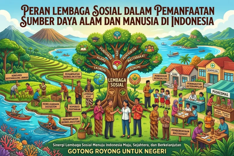 Peran Lembaga Sosial dalam Pemanfaatan Sumber Daya Alam dan Manusia di Indonesia