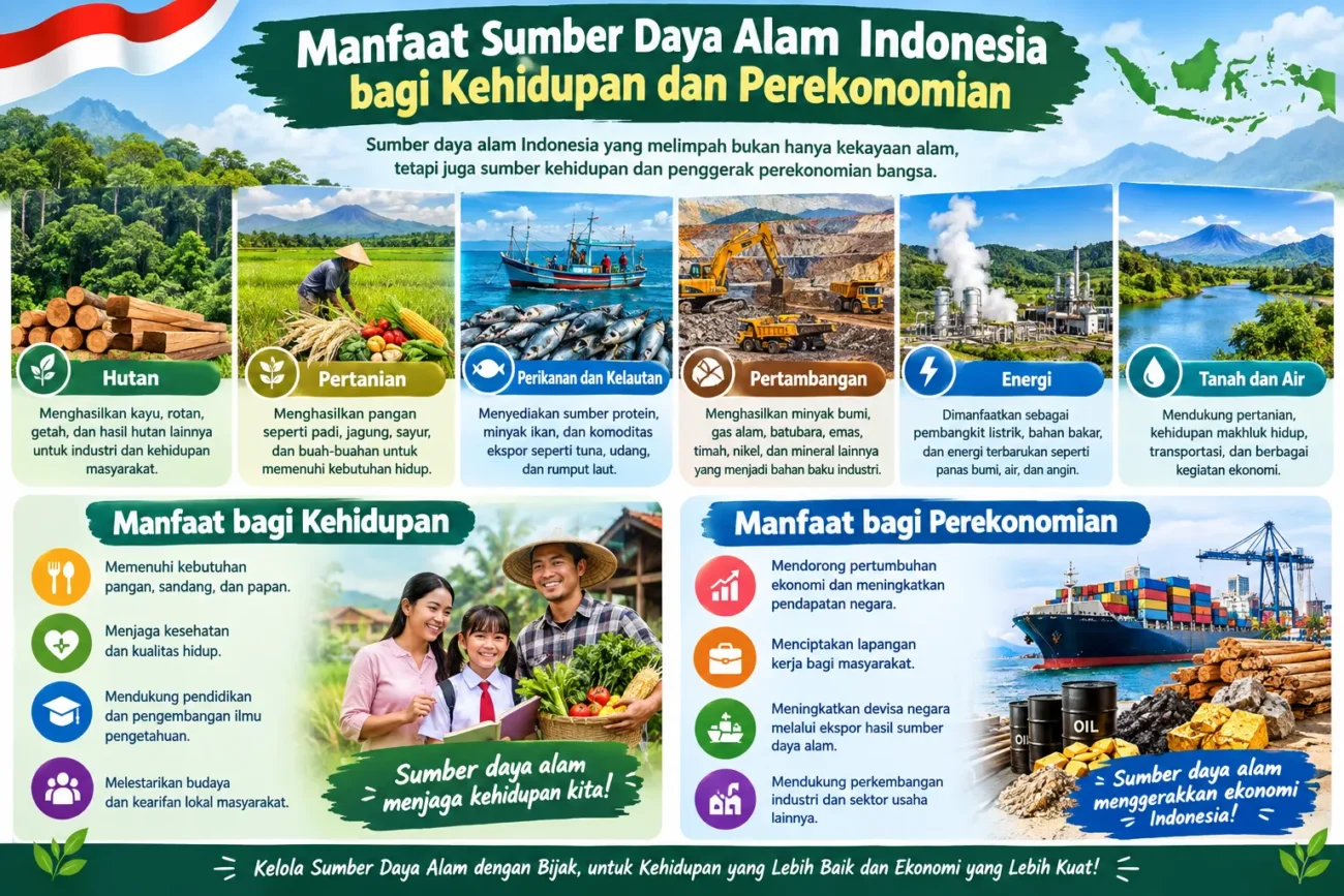 Manfaat Sumber Daya Alam Indonesia bagi Kehidupan dan Perekonomian (AiStudio)