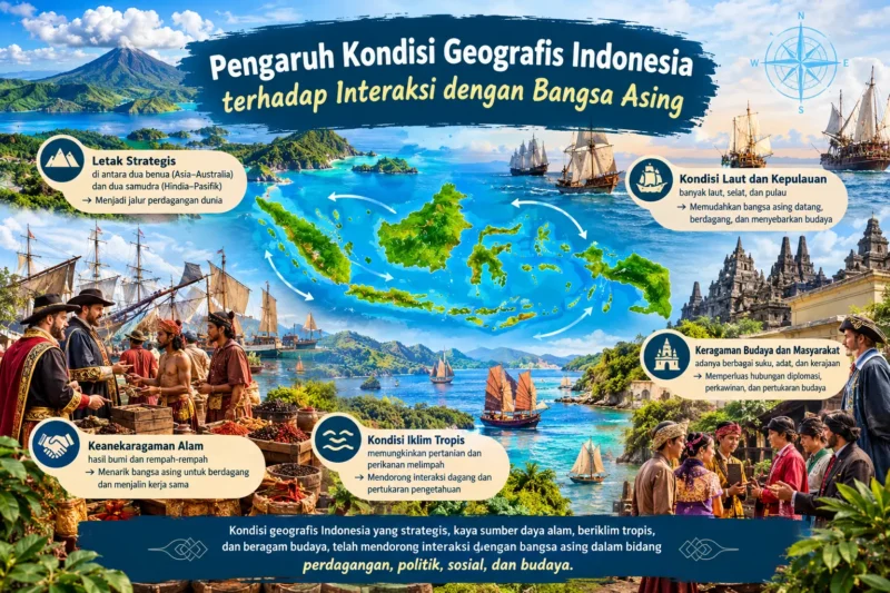 Pengaruh Kondisi Geografis Indonesia terhadap Interaksi dengan Bangsa Asing