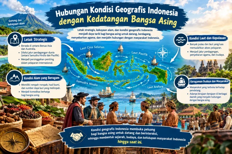 Hubungan Kondisi Geografis Indonesia dengan Kedatangan Bangsa Asing