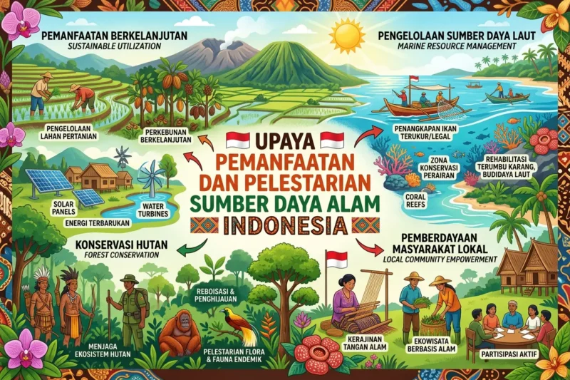 Upaya Pemanfaatan dan Pelestarian Sumber Daya Alam Indonesia