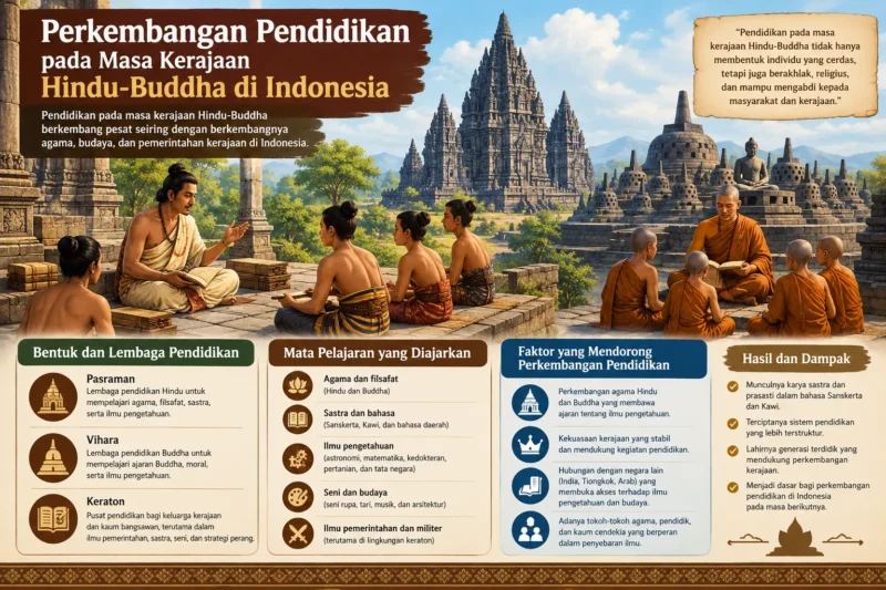 Perkembangan Pendidikan pada Masa Kerajaan Hindu-Buddha di Indonesia
