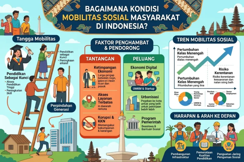 Bagaimana Kondisi Mobilitas Sosial Masyarakat di Indonesia?