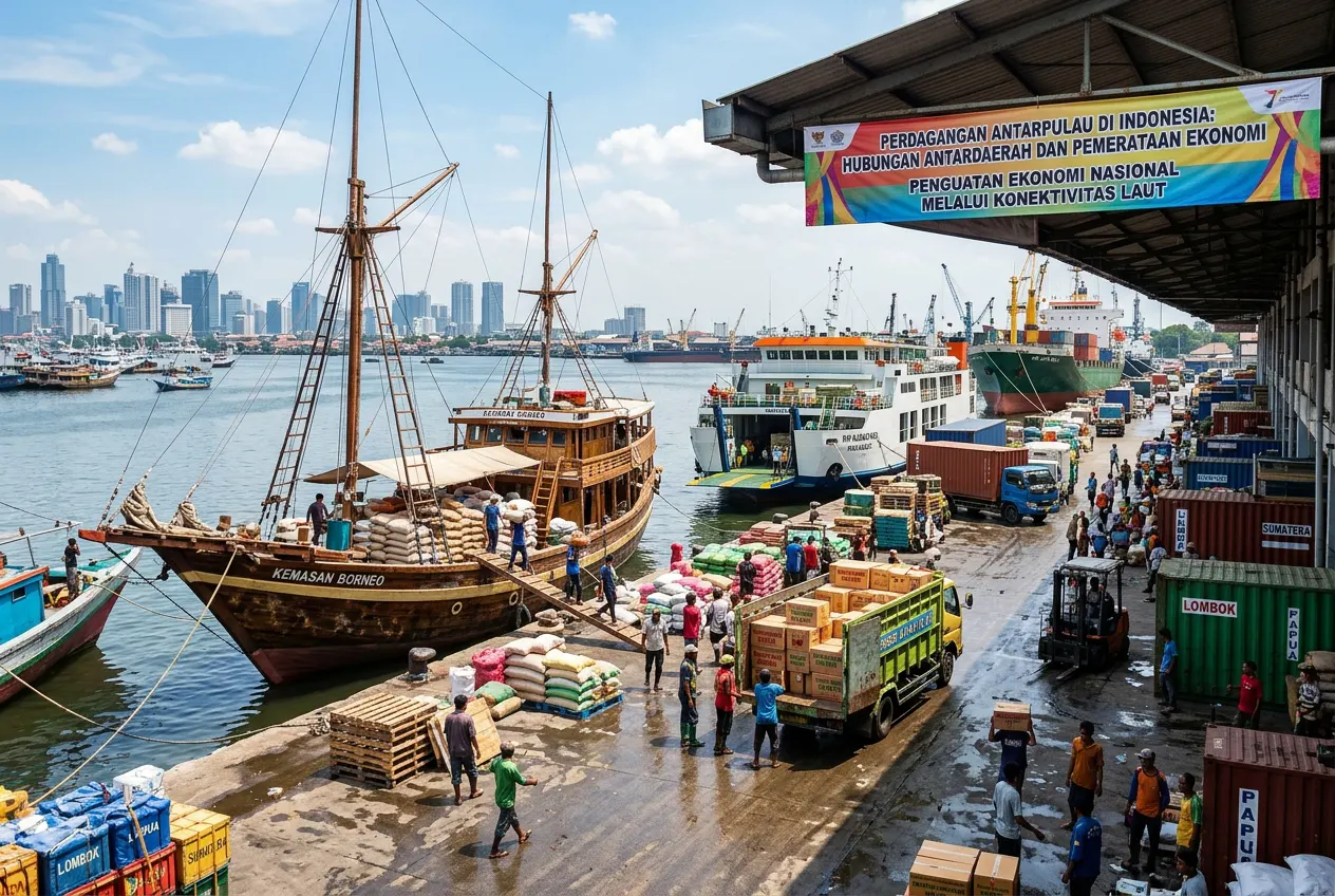 Perdagangan Antarpulau di Indonesia: Hubungan Antardaerah dan Pemerataan Ekonomi (AiStudio)