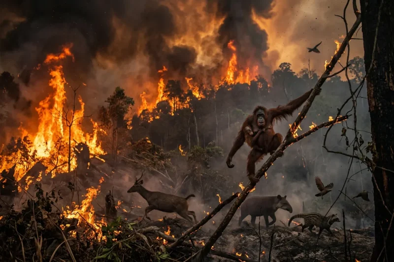 Ancaman Kebakaran Hutan terhadap Kelestarian Lingkungan dan Kehidupan Satwa